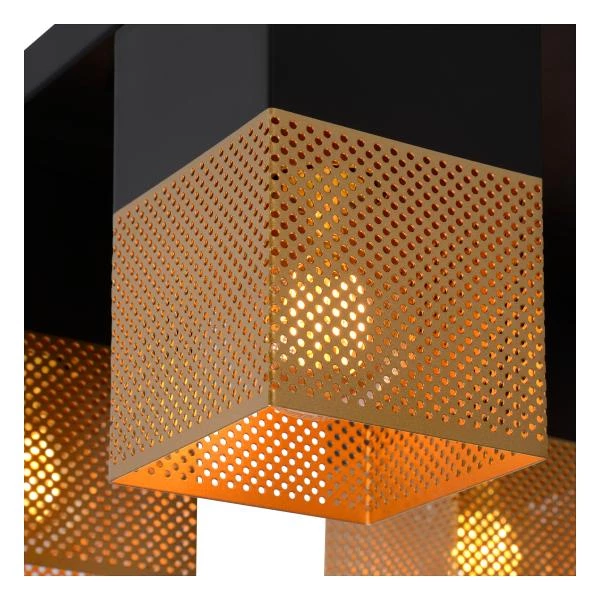 Lucide RENATE - Flush ceiling light - 4xE27 - Matt Gold / Brass - detail 2